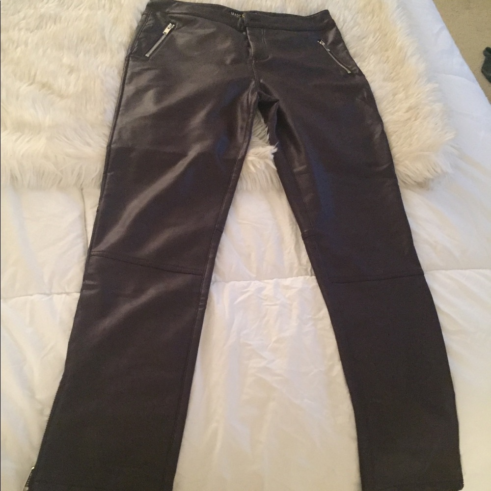 Marc Bouwer Pleather Leggings